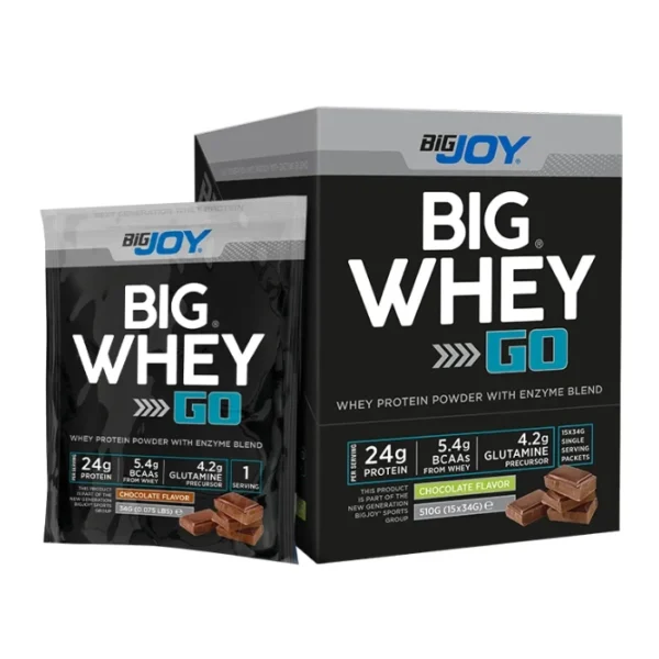 Bigjoy BIGWHEYGO Whey Protein 15 Servis çikolata Bigjoy BIGWHEYGO Whey Protein 15 Servis çikolata