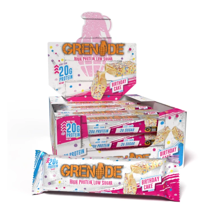 Grenade Protein Bar Birthday Cake